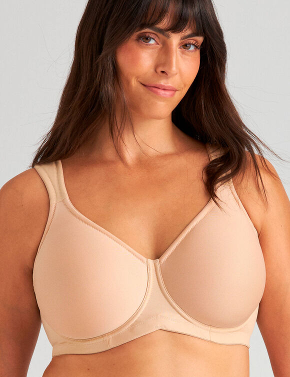 Soutien-gorge bonnets moul&eacute;s  spacer respirant - avec armatures (beige)