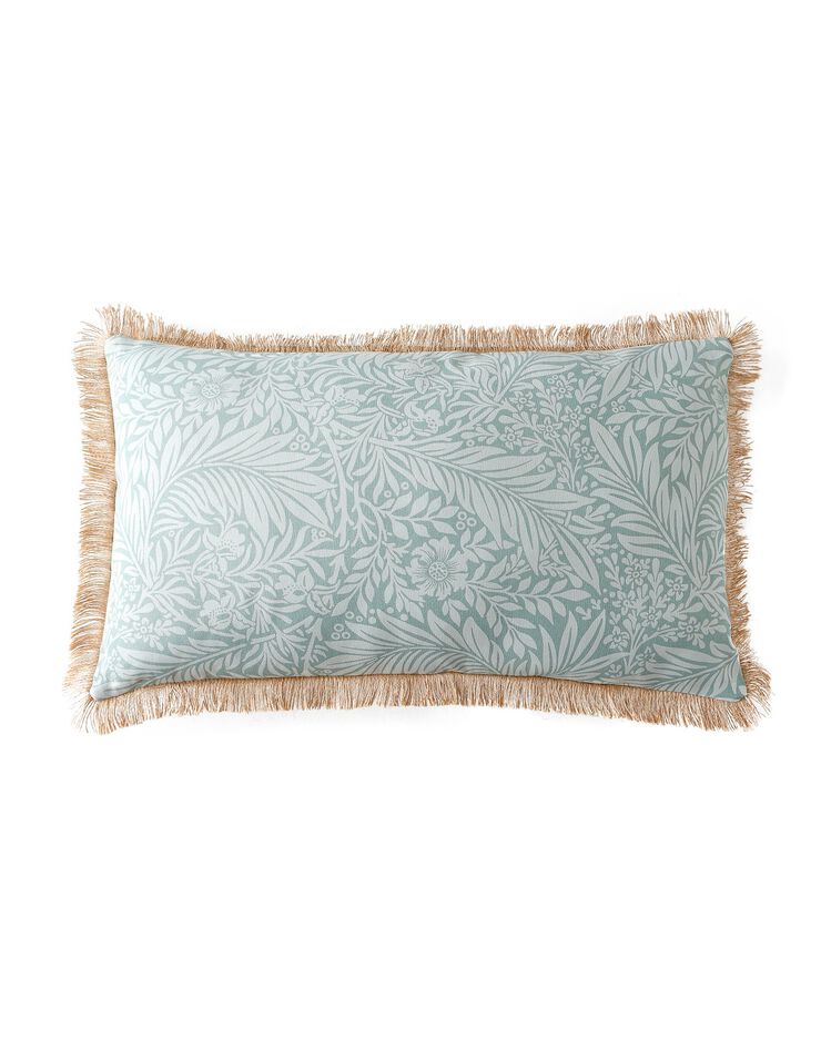 Housses de coussin imprimé à franges en jute - lot de 2 (céladon) Housses de coussin imprimé à franges en jute - lot de 2 (céladon)