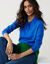 Pull col polo boutonn&eacute;, toucher doux (bleu)