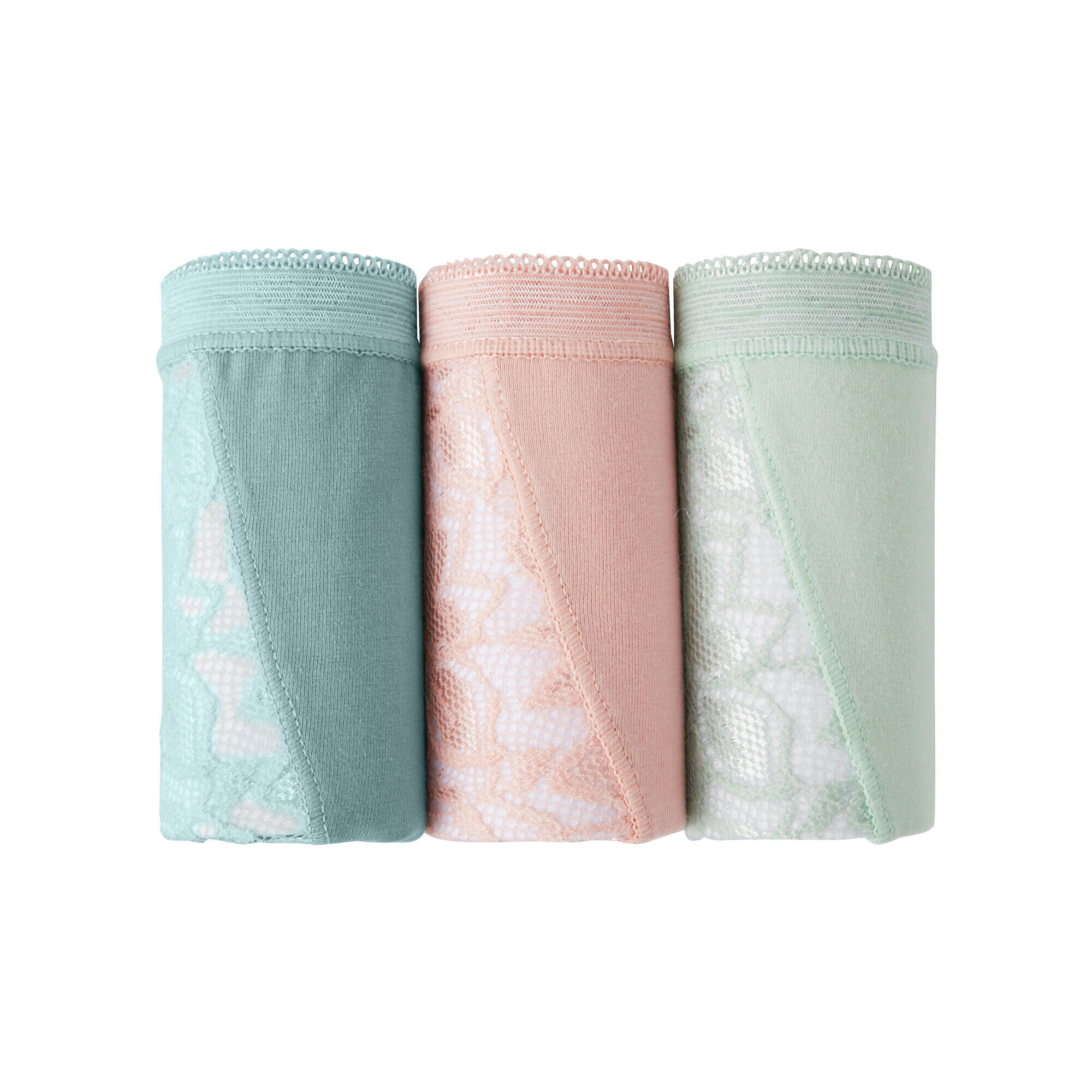 Culottes Midi Femme Marks & Spencer Rose Pâle Dentelle Florale - Lot De 2 Neuf Avec étiquettes Taille 28