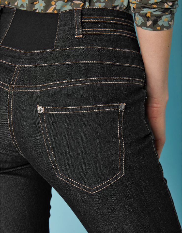 Jean droit taille haute - petite stature (black) Jean droit taille haute - petite stature (black)