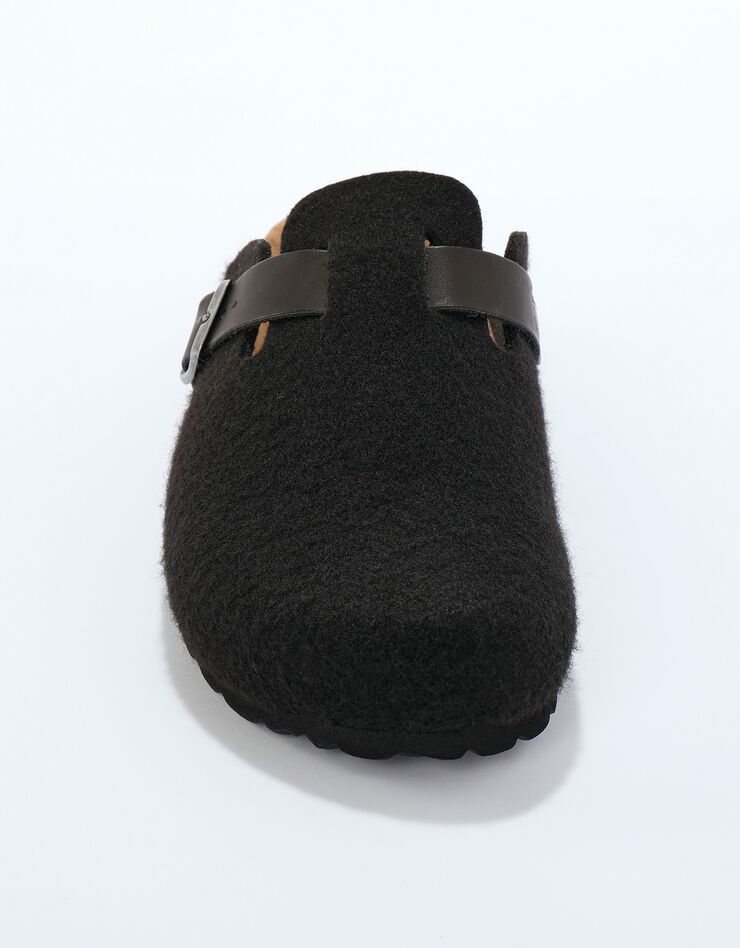Mules sabot feutrine à boucle (anthracite) Mules sabot feutrine à boucle (anthracite)
