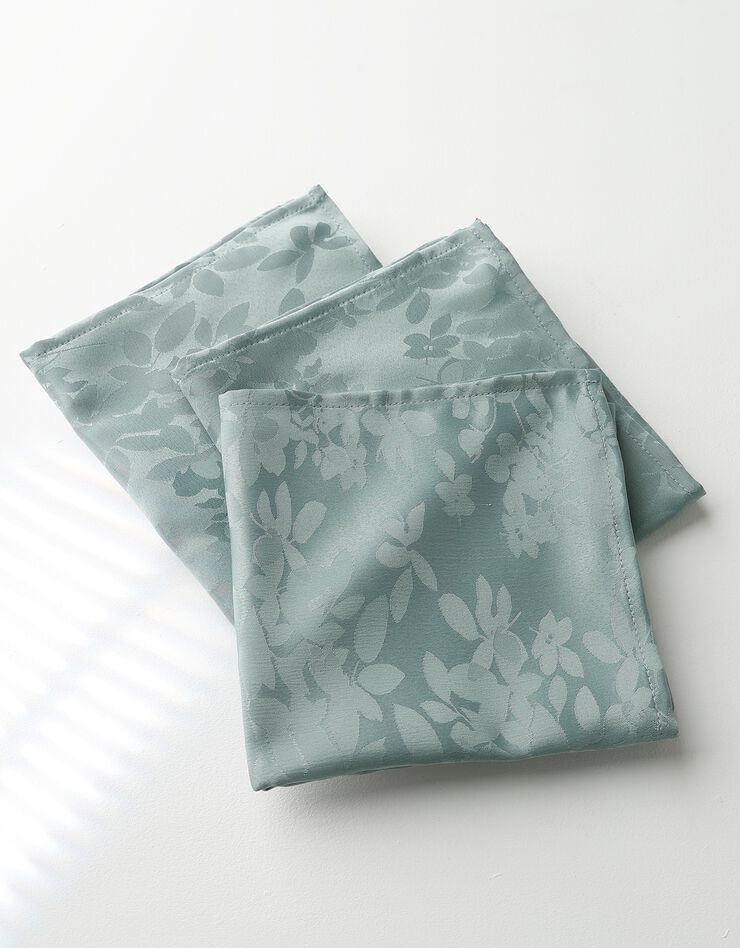 Nappe damassée feuillages Colombine® (eucalyptus)