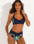 Culotte de bain taille haute Banna (marine / multicolore)