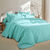 Linge de lit uni coton  (lagon)