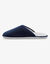 Mules homme silencieuses fourrées laine (uni marine)