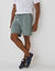 Bermuda en piqu&eacute; de coton (vert gris&eacute;)