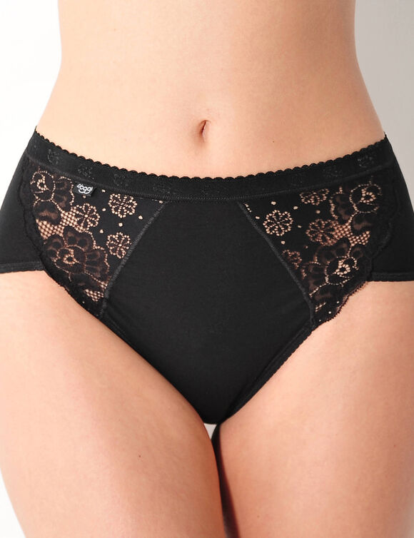 Culotte midi Chic, lot de 3 achet&eacute;es + 1 GRATUITE (1) (noir)