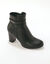 Boots &agrave; talon bride cheville fantaisie (noir)