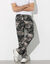 Pantalon jogging molleton bas droits (gris camouflage)