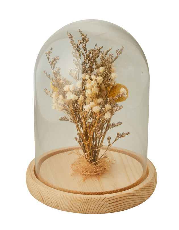 Globe de fleurs séchées (unique)