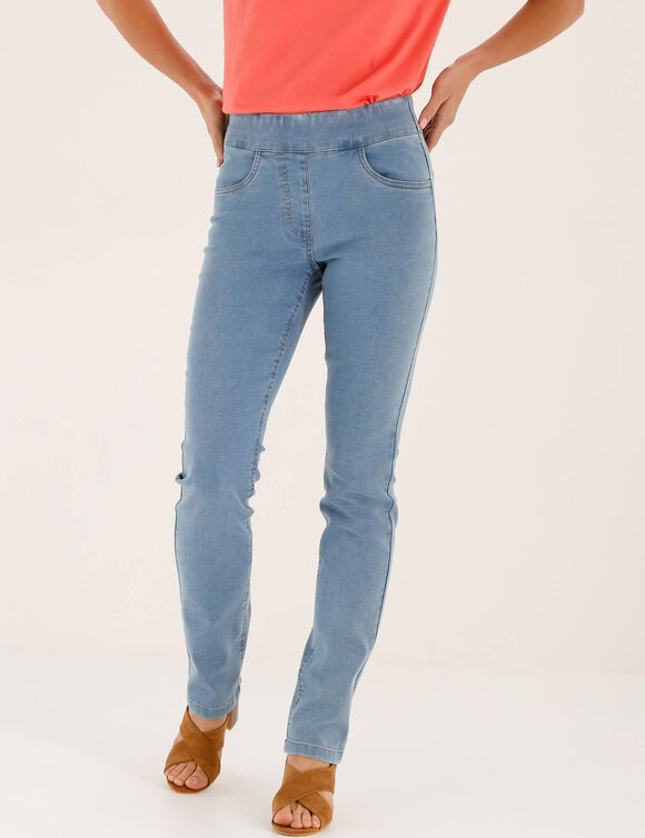 Jegging droit denim ultra stretch (bleached)