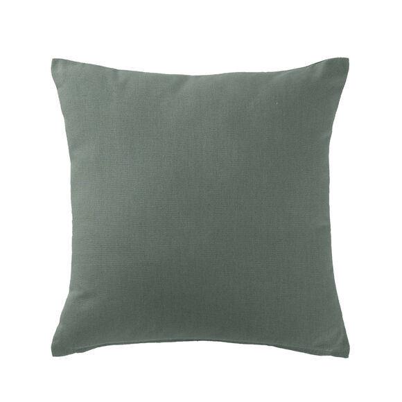 Housse de coussin unie bachette - lot de 2 (eucalyptus)