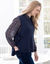 Pull sans manches, forme boite (marine)