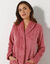 Robe de chambre maille polaire col ch&acirc;le - Longueur 95 cm (rose)