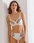 Culotte microfibre tulle brodé Caminata (ivoire)