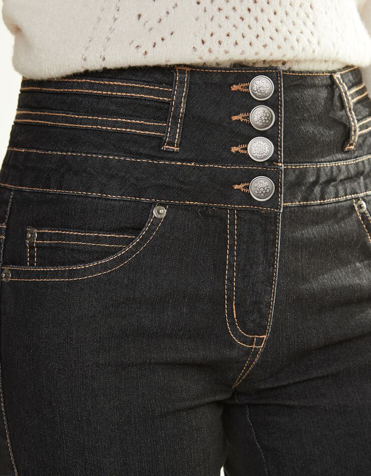 Jean coupe droite taille haute - grande stature (black) Jean coupe droite taille haute - grande stature (black)