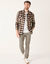 Pantalon chino &eacute;lastiqu&eacute; c&ocirc;t&eacute;s (taupe)