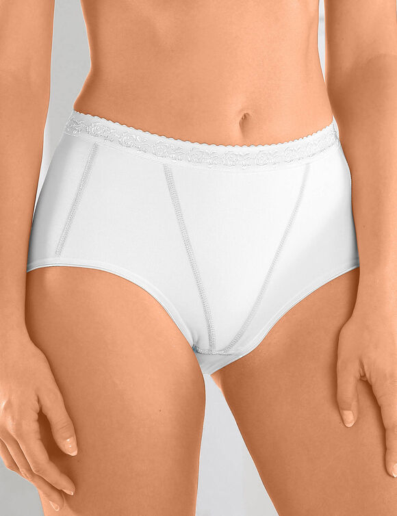 Culotte maxi effet ventre plat - lot de 3 (blanc)
