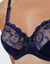 Soutien-gorge "Essential Elegance" dentelle forme emboîtante, avec armatures. (marine)