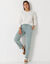 Pantalon jogpant ceinture élastiquée molleton  (vert grisé)