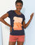 T-shirt boite imprimé "arty", maille jersey (marine)