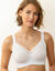 Soutien-gorge coton stretch avec bonnets moul&eacute;s - sans armatures (blanc)
