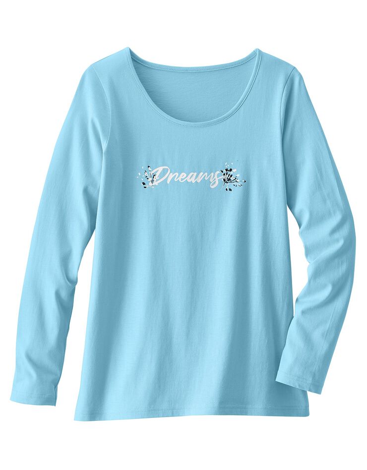 Tee-shirt manches longues – turquoise (turquoise) Tee-shirt manches longues – turquoise (turquoise)