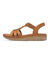 Sandales compensées (caramel)