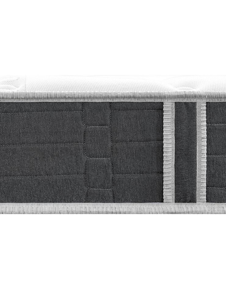 Matelas mousse Nano Bultex® 22 cm luxe très ferme (blanc / gris)