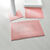 Tapis de bain &eacute;ponge 600 g/m&sup2; liteau motif frise grecque (bois de rose)
