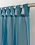 Panneau voile uni finition pattes (bleu canard)