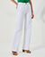 Pantalon twill coupe large taille haute, grande stature (blanc)