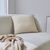 Coussin uni biais en jute  (naturel)