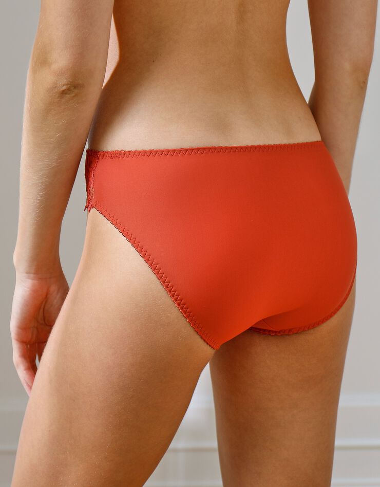 Slip dentelle unie Arum (tomette)