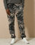 Pantalon jogging molleton bas élastiqué (gris camouflage)