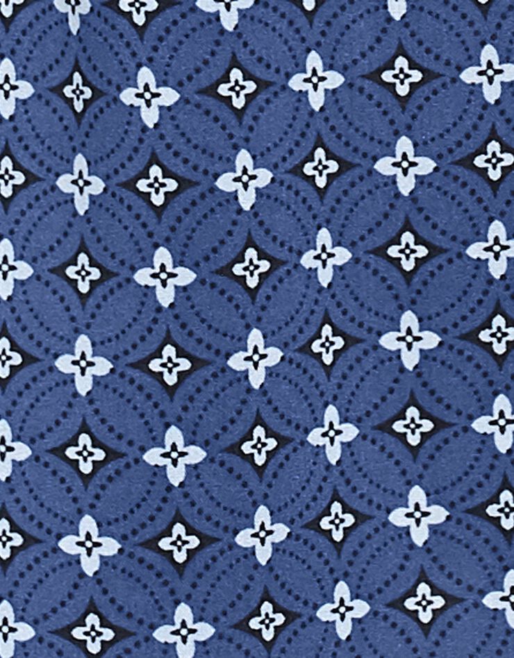 Tunique femme fluide imprimé graphique (bleu jean) Tunique femme fluide imprimé graphique (bleu jean)