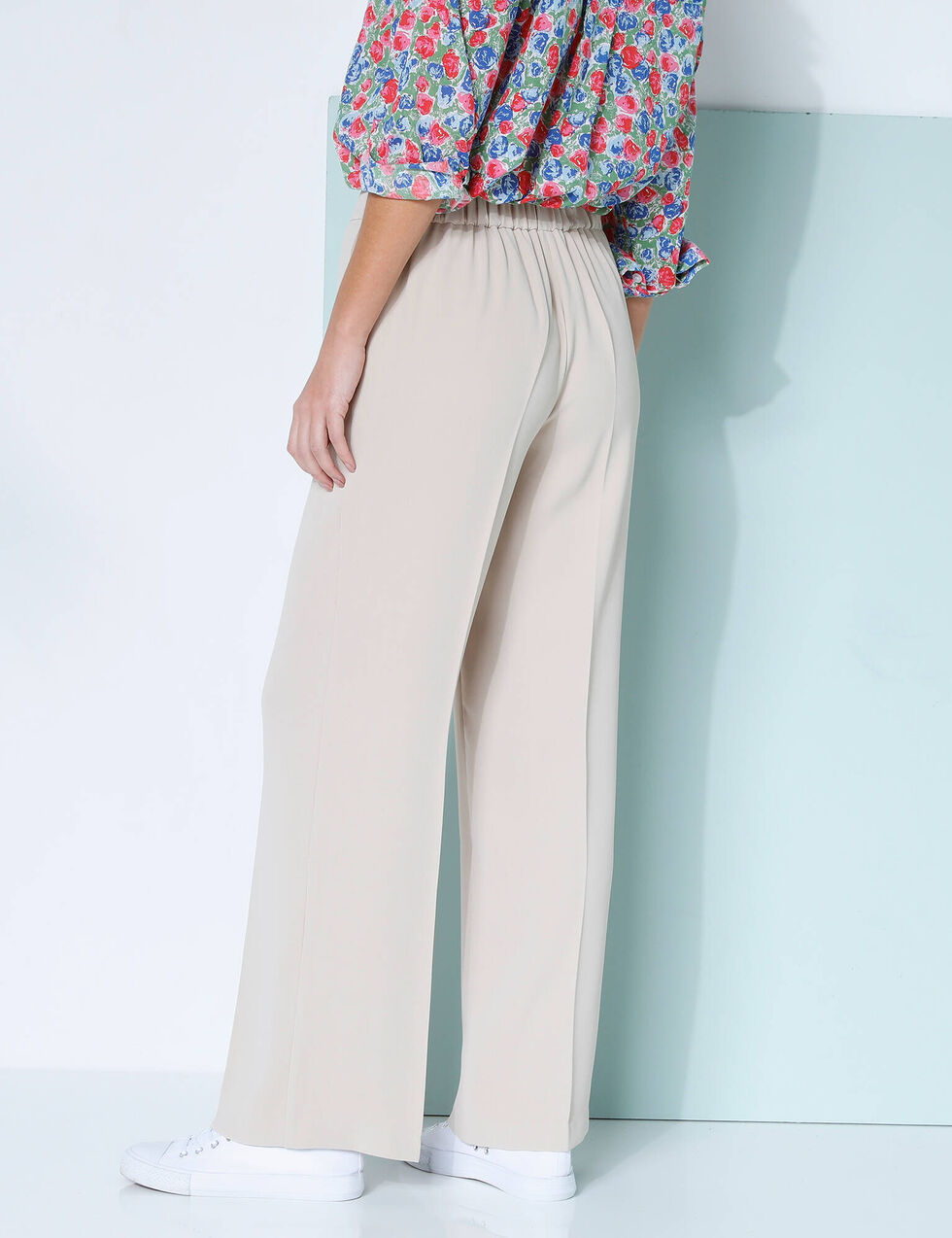 Pantalon Beige élastiqué BLANCHE PORTE Taille 42/44 - Neuf Sans étiquettes, Coton Confort