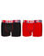 Boxer coton stretch Freegun® - lot de 2 (noir + rouge)