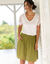 T-shirt manches courtes, macramé (blanc)