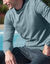 Pull uni col rond (aqua chiné)