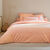 Linge de lit uni coton  (melon)