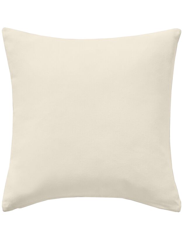 Housse de coussin unie bachette - lot de 2 (écru)