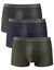 Boxer Allure Eminence&reg; - lot de 3  (gris + marine + kaki)