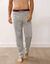 Pantalon pyjama bas droits - lot de 2 (gris + bordeaux)