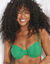 Soutien-gorge de bain drapé uni Solaro, avec armatures (vert)