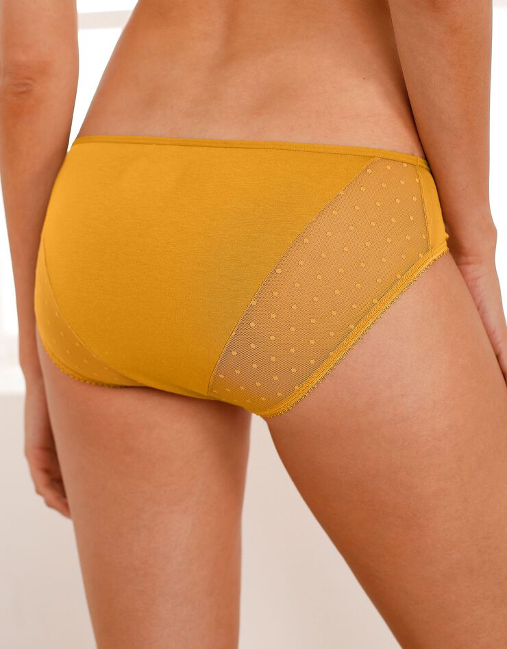 Culotte midi coton plumetis unie Sutton - lot de 2 (miel) Culotte midi coton plumetis unie Sutton - lot de 2 (miel)