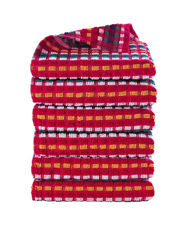 Essuie-mains éponge grande taille fond rouge - lots (rouge)