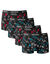Boxer imprimé géométrique - lot de 4 (noir)