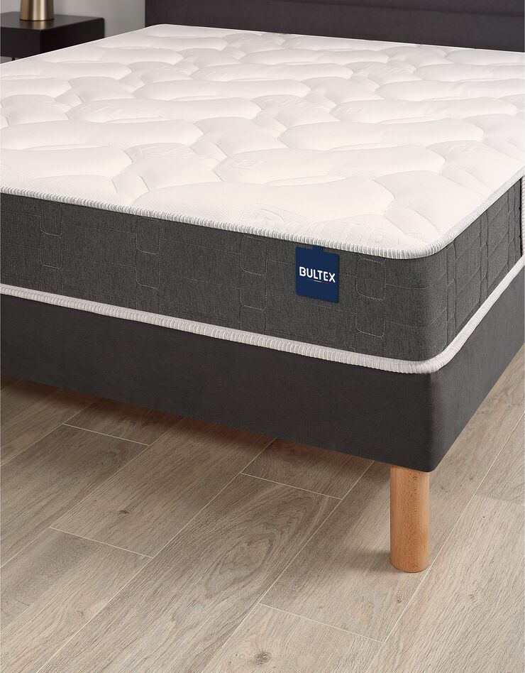 Sommier tapissier à lattes Bultex® confort ferme (gris anthracite)